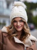 Cream women\'s winter hat C10 - Online store - Boutique